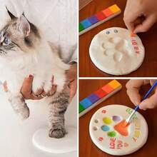 DIY 轻质粘土吊坠，宠物爪印纪念装饰套装，个性化宠物爪印套装，心形纪念品，首个圣诞节装饰品，简易免烤粘土印模，万圣节和圣诞节礼物 - 均碼 - 查看 11