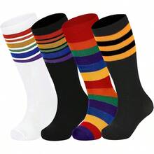 Football Socks For Boys And Girls - Black and White - View 1