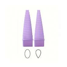 2/4/6个铜线线圈，DIY塑料手动绕线轴，珠宝绕线工具，金属线圈塔，手工线圈拉丝，珠宝轴线规，DIY工具套装 - 淡紫色 - 查看 10