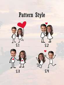1 Par de Meias Personalizadas com Foto de Casal, Meias com Foto de Casal, Presente Divertido para Casal, Meias com Foto Impressa, Meias Personalizadas com Foto Divertida, Meias para Casal, Meias Personalizadas, Presente para Namorado, Meias para o Dia dos Namorados, Presente Ideal para Ele/Ela, Namorado, Namorada, Família, Amigos, Ela, Outono, Blusas Femininas - Multicolorido - Ver 5