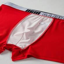 5pcs/Pack Men's Boxer Briefs, Men's Underwear, Men's Mid-Rise Boxer Shorts - Multicolor - View 9