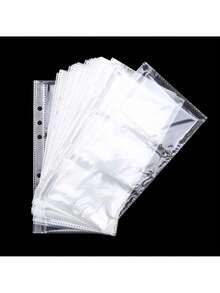 A5/A6 Budget Loose Leaf Binder Cover, 6-Ring Photo Album, Cute Glitter Planner Cover, Notebook Shell, Loose Leaf File Folder Organizer, Replaceable Loose Leaf Binder Cover, PVC Spiral Planner Cover With Glitter Sequins And Snap Button, Loose Leaf Notebook - Multicolor - View 18