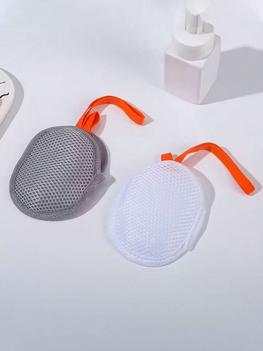 2pcs Baby Soap Bag Lather Net, Super Soft Bath Flower Scrubber, Multi-Functional Home Bathroom Baby Shower Scrub Cloth, Bathing Scrub Mesh Bag - Multicolor - View 1