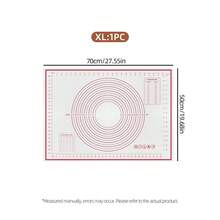 1 件装揉面垫，糕点垫，防滑烘焙垫（带刻度），台面垫，擀面杖垫，派皮垫，易于收纳和清洁，多种尺寸可选，厨房用品，烘焙工具