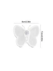 1pc Motion Sensor Butterfly Wall Light, Cute Soft Glow Bedroom Bedside Lamp, Desk Decor Ambient Night Light, Suitable For Kids Room, Bedroom Sleep Aid, Ins Style Desk Decor, Gift And Cozy Atmosphere