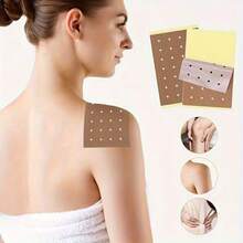 50片艾草热敷贴 - 加热贴，持久热敷贴 - 天然草药，适用于背部、膝盖、颈部、肩部