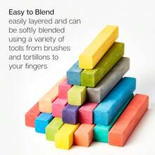 FKingART 24-Piece Chalk Pastels Set - Vibrant Colors, Acid-Free And , Ideal For Drawing, Blending, And Shading, Perfect For Artists, Students, Beginners And Creative Projects,24Count(Packof1) - 24Count(Packof1) - View 5