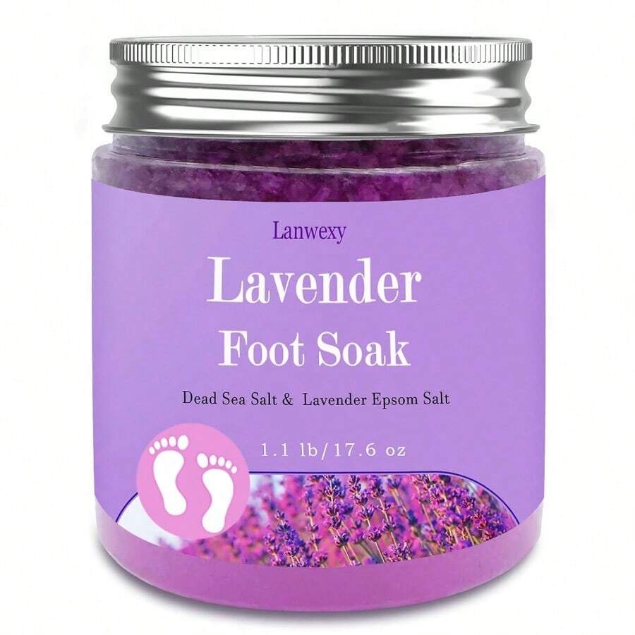 AWYYLavender Foot Soak With Epsom Salt And Sea Salt. Organic Natural Handmade Spa Pedicure Care For Foot Callus Dry Cracked Tired Feet Stubborn Foot Odor Scent. 1.1 Lbs - 11PoundPackof1 - View 1