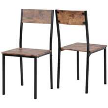 Dining Set, Dining Table With 2 Chairs, For Balcony, Dining Room And Living Room, Vintage Brown. Description - 棕色 - 查看 11
