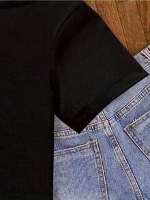 Young Boys T-Shirts - 黑色 - 查看 3