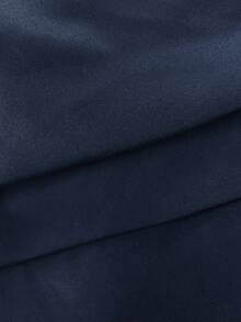 Hidkat 男士轻便直筒裤，男友风，带拉链口袋，纯色抽绳腰带，舒适透气，适合户外活动、休闲穿着、街头时尚、复古风、度假风、乡村风、嘻哈风等多种场合。 - 藍色 - 查看 7