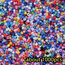 1000pcs 1.6mm Japan Delica Seed Bead Glazed Luster Colors Seed Bead Accessories For Needlework DIY Jewelry Making Earring Bracelet - Millet Pearl - View 13
