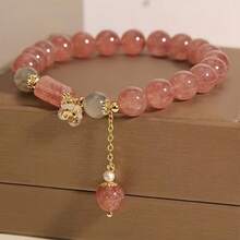 1 Pulsera de estilo bohemio con cuentas de colores - Un elegante y afortunado amuleto como regalo para damas - Color de la pulsera - Ver 1