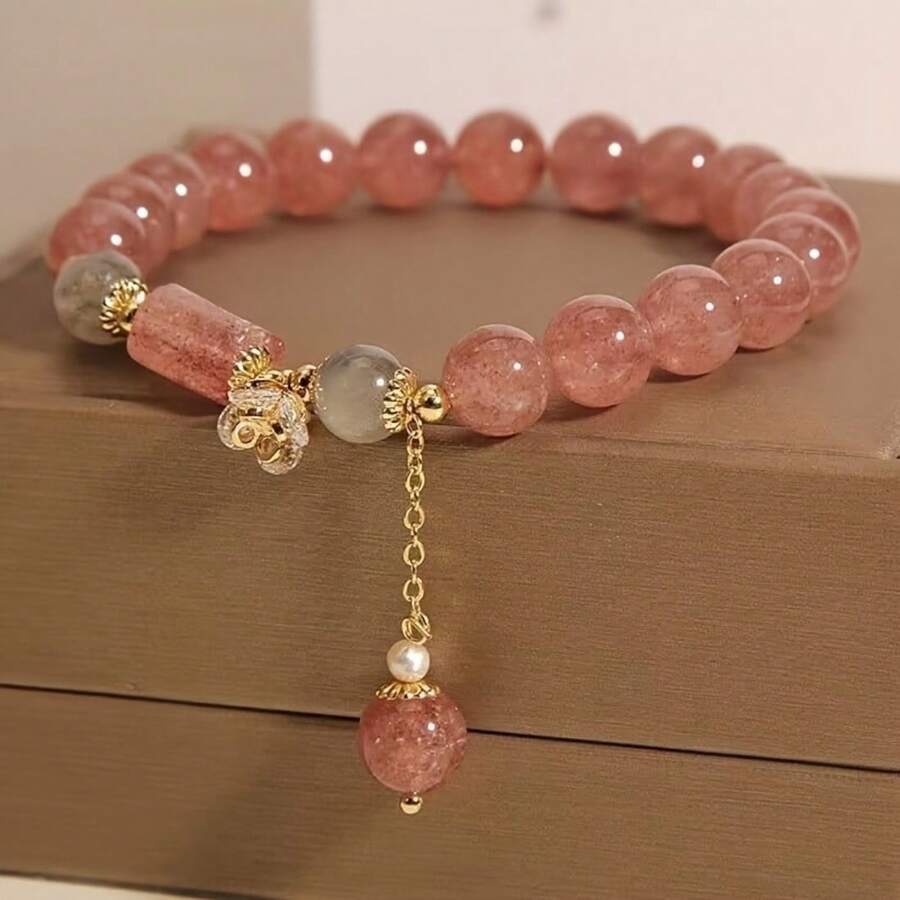 1 Pulsera de estilo bohemio con cuentas de colores - Un elegante y afortunado amuleto como regalo para damas - Color de la pulsera - Ver 1