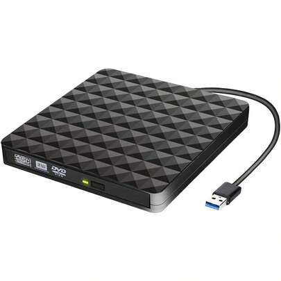 Yostyle Grabadora CD/DVD Externa USB 3.0, Grabadora CD/DVD Lector Portátil, Unidad Externa de CD/DVD, Unidad Óptica Externa de CD/DVD- CD Player para 2003 / Vista/XP //8.1/10 / OS