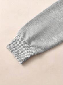 2026 TopsNew Women's Sweatshirt Christian Faith Sweatshirt For Women - By His Grace Romans 3:24, Bible Verse Print, Soft Crew Neck Pullover With Red Letters, Comfortable Fit, Inspirational Design, Seasonal Fashion, Cozy Autumn And Winter Casual Clothing, Comfortable Fit For Church For Women Loose And ComfortableLoose And Comfortablewinter Clothes For Women - Gray - 查看 3