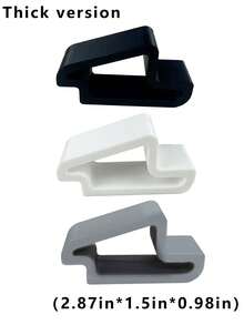 3个装重型3D打印门挡，带轨道锁 | 防滑门楔，易于安装/拆卸，室内/室外通用 - 适用于推拉门、阳台、露台、办公室 - （橙色/灰色/黑色），门挡，露台安全，独特几何设计，塑料材质，抓力牢固，结构坚固，家居安全 - 彩色 - 查看 27