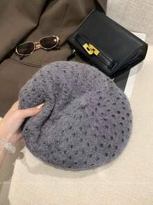 Women Beret Hats - Blue - View 9