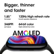 PANDA New Smart Watch With High-Definition Full-Touch Color Screen, Compatible With IOS/Android, IP68 Waterproof For Swimming, Supports Multi-Language & Multi-Dial, Call & Message Reminder, Pedometer, Music Control, Sports Modes, Suitable For Daily Use And Gift (Watch 11 MINI) - 黑色 - 查看 5