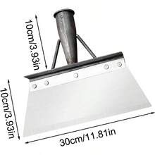 Pala multifuncional de limpieza de jardín para paisajismo plantación rascador de jardín pala herramienta de deshierbe de granja limpieza de jardín al aire última intervensión pala plana de aceroSpade & Shovel - 30 cm - Ver 4