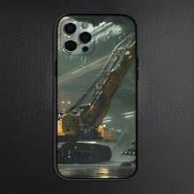 Classic C-Caterpillares Truck  Phone Case Compatible With  16,15,14,13,12,11 Plus,Pro Max, Soft Silicone Black Cover One 17 Case,  16 PrCover Compatible With  17 Pro Case,  17 Pro Max Case, IPho Case - z8 - Xem 6