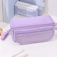 Large Capacity Multifunctional Pencil Case With Desktop Organizer Compartments, Polyester School & Office Storage, Portable Study Desk Organizer With Multiple Sections For Pens Pencils Markers, Pencil Pouch Large-Capacity Multi-Layer Pencil Case, Back To School Supplies School Essentials Perfect For Student And Christmas Gifts