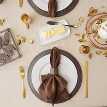 DII 100% algodón, Lavable a máquina, Mantel Individual a Rayas francesas para cenas, Verano y picnics Aire Libre, Blanco (White Stripes), Tablecloth - 60 x 84, 1(177.8 cm (Redondo)) - Multicolor - Ver 4