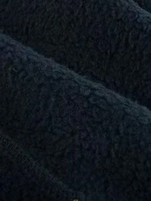 Young Boy's Thermal Lined Pockets Drawstring Sweatpants, Winter - Navy Blue - View 6