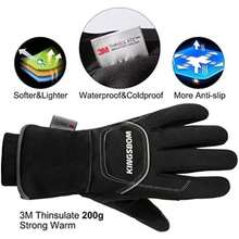 -40℉ & Windproof Thermal Gloves - Thinsulate Winter Touch Screen Warm Gloves - for Cycling,Riding,Running,Outdoor Sports - for Women and Men - Black - XX-Large(default) - Multicolor - Ver 3