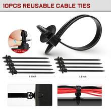 Nilight 380 clips de retención de coche y removedor de sujetadores con 12 tamaños más populares, juego de remaches de pasador de empuje automático para puerta - 60 clips de enrutamiento de telar de alambre - Ver 7