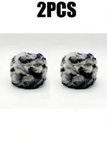 2/1pc 100g 钩针纱，彩虹混纺，奢华柔软人造毛皮纱球，羊毛纱，粗羊毛仿貂毛花式纱，粗羊毛手工编织纱，柔软纱 DIY 钩针编织纱线，用于衣服、圣诞帽