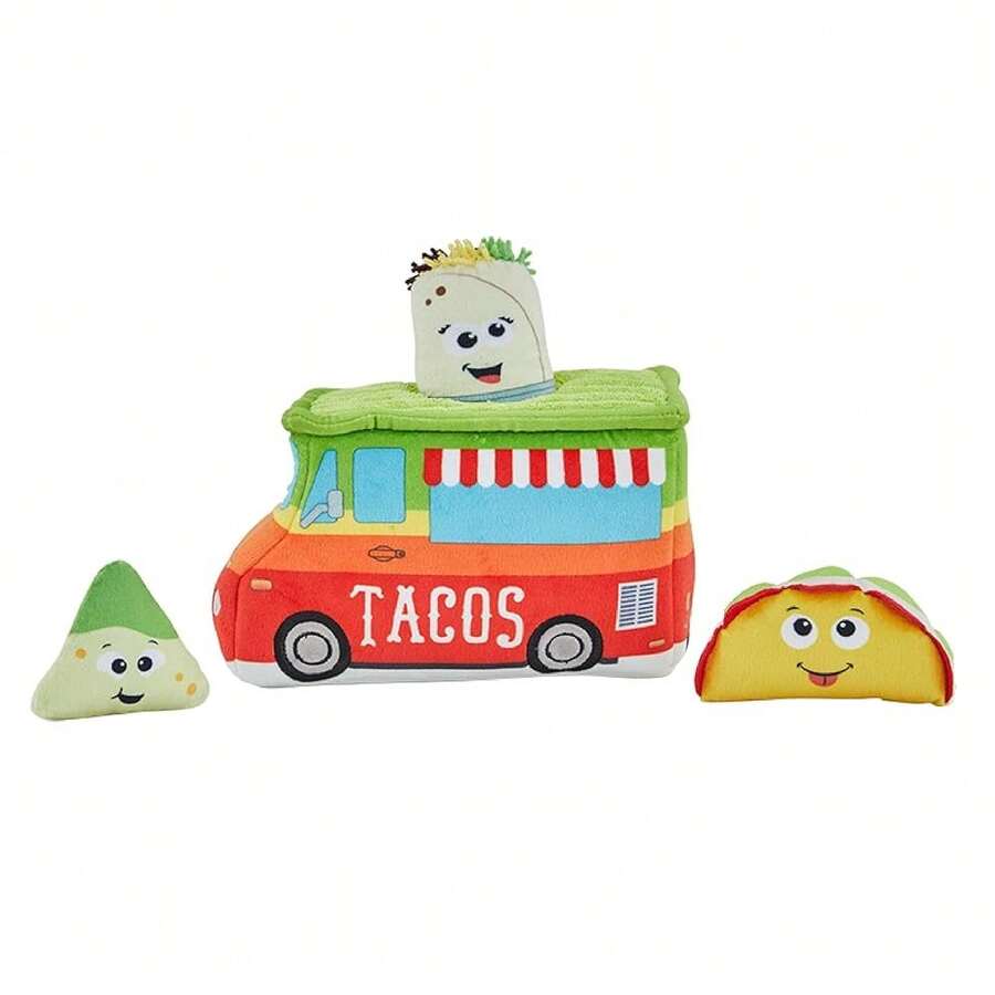 Outward Hound Hide A Taco Pl 11ush Dog Toy Puzzle,Large(Packof1),TacoTruck - Xe tải Taco - Xem 1