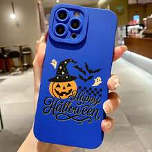 2026 nueva funda de teléfono esmerilada, funda de teléfono con estampado de Halloween de calabaza, sombrero de bruja, fantasma, murciélago, feliz Halloween para iPhone 17 15 14 13 12 Pro Max y  Galaxy S23 S22 S21 S20 Plus, regalo de pareja para él y ella, regalo de festival - Blanco antiguo - Ver 4