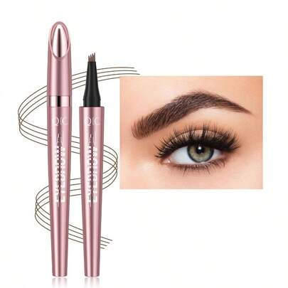 XAPY Microblading Eyebrow Pen Eyebrow Pencil With 4-Fork T  Brow Tattoo Pencil For Wen Of Long La Eyebrow Makeup Dark Brown