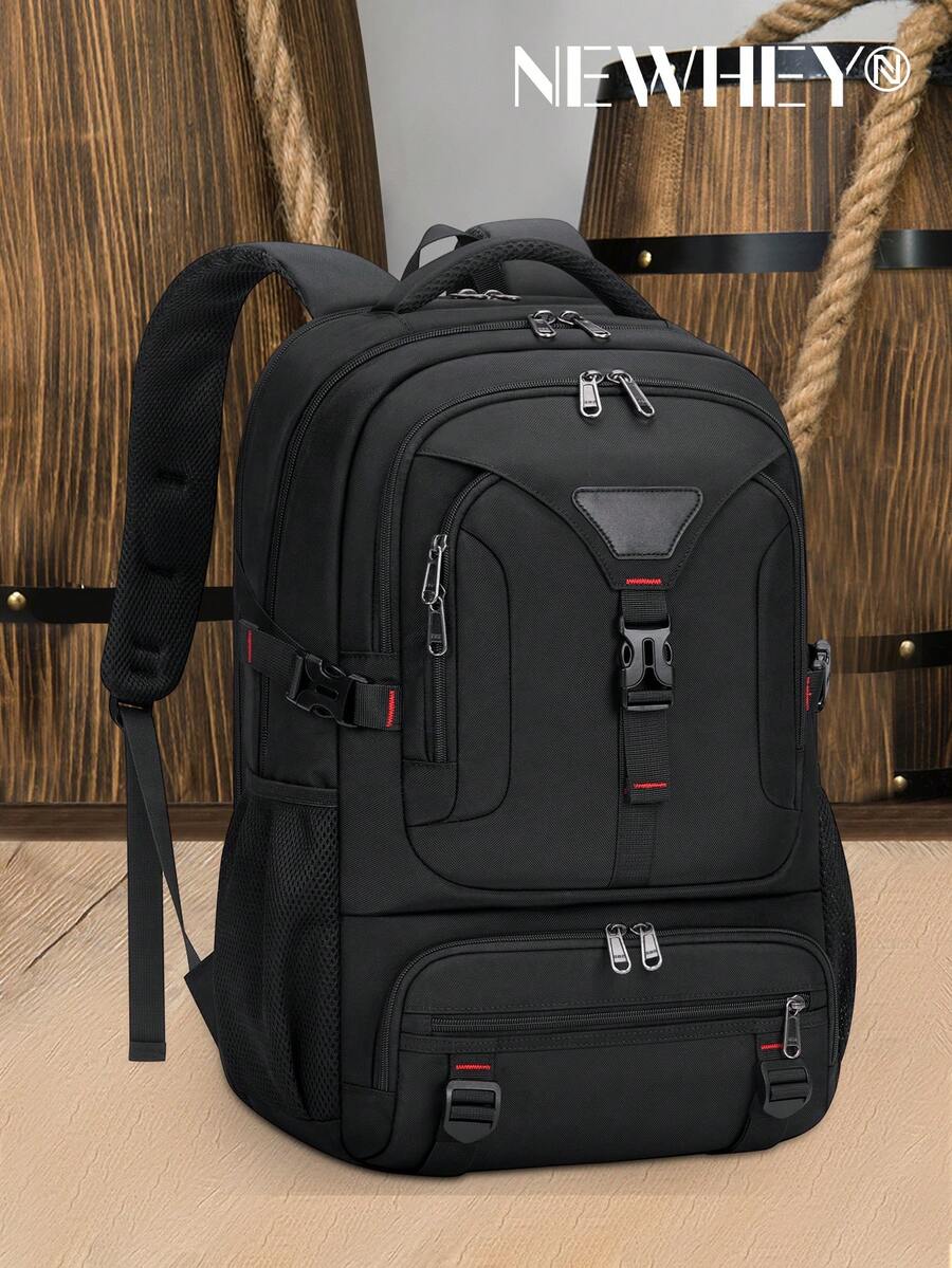 Mochila para el almuerzo, mochila para portátil de 17.3 pulgadas para hombres de 50L, mochilas de viaje con puerto de carga USB, mochila de trabajo grande con bolsa aislada, mochila para computadora para la escuela, la universidad y los negocios