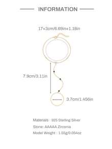 1 Vòng tay bạc Sterling 925 thời trang đính đá mắt quỷ Zirconia không gây dị ứng Bạc nguyên chất Thích hợp cho phụ nữ dùng hàng ngày, hẹn hò, đi nghỉ, đám cưới, tiệc tùng, quà tặng ngày lễ - Vàng - Xem 8