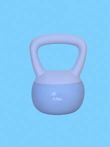Mancuernas rusas de plástico de 2.5 kg, adecuadas para entrenamiento funcional - Neblina azul - Ver 3