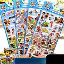 Paw Patrol 1pc Random Cartoon 3D Bubble Sticker, Preschool Reward Sticker For Drawing Notebook - Multicolor - View 1