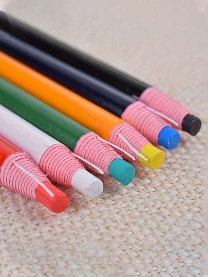 1/4/12pcs Erasable Sewing Chalk/Tailoring Chalk/Colored Chalk/Marker Pen, Suitable For Sewing, Needlework, Embroidery, Makeup And Marking, Sewing Tool Accessories