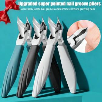 1pc, Professional Nail Clippers With Angled Structure, Wide Jaws, Suitable For Thick, Inward Facing, Splash Proof Design, Sharp Beveled Edges For Precise Trimming Of Feet - The Best Gift For Nail Care