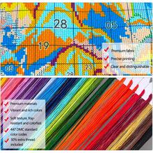 Beginner-Friendly Healing Coffee Girl Embroidery Kit, Pre-Printed Afternoon Coffee Scene Fabric With 20cm Embroidery Hoop, Threads Included, DIY Handcraft Set - Multicolor - View 11