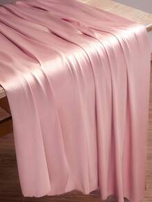 1pc Pink Satin Fabric, DIY Solid Color Cloth For Gift Wrapping, Dress, Shirt, Hanfu, Cheongsam, Wedding Gown Fabric, Suitable For Wedding, Party, Room Decor