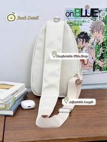 Cute Lolita Ita Bag Women Kawaii Japanese College Student Crossbody Bags Preppy Style Small Nylon Backpack Transparent Clear Ita Bag 10CM Doll Ita Bag With Badges Display Plate New Purese And Handbags Portable Sling Bag Girls Shoulder Bag School Anime Comic Con Bag Clear Bags Women Chest Bag Candy Color Back To School Gifts Girls School Gifts JK Uniform Bag Concert Bag - 藍色 - 查看 9