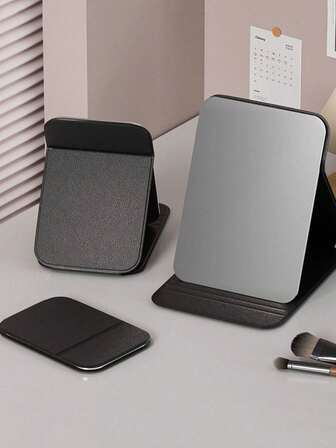 1 Espejo de maquillaje plegable y portátil de alta definición, adecuado para dormitorios de estudiantes. Espejos de vestir en la sala de estar, dormitorio y baño. Decoración del hogar. Accesorios de viaje, bodas, fiestas, cumpleaños. Regalos para hombres, madres, padres, mejores amigos y maestros. Día de Año Nuevo. Accesorios, regalos interesantes