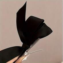 3PC Chic Bow Hair Clip, Beige, Pink, And Black - Cute Fabric Accessories For Women And Girls, Perfect For Casual Wear Or Vacation, Cute Hair Clip - 3件 - 查看 5