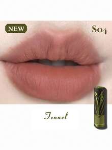 GIRLCULT 丝绒哑光唇膏 S04 茴香色，柔焦效果，提亮肤色，打造奢华妆容，轻盈顺滑质地，无厚重感，易于涂抹，显色度高，持久滋养双唇，礼盒套装 - S04 Fennel - 查看 8