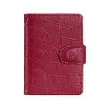 Portafoglio vintage di alta qualità multifunzione, porta carte di credito, custodia per passaporto, organizer da viaggio, copertina per passaporto, porta passaporto, custodia per passaporto da viaggio, leggero, impermeabile, accessori da viaggio, essenziali per crociere, essenziali per le vacanze, adatto per uomo e donna - Multicolore - Visualizzare 11