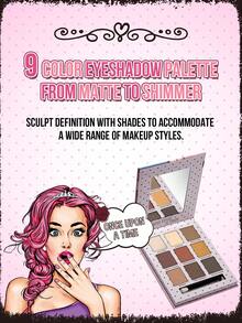 MISSLYN Fairy Tale Eyeshadow Palette, 9 Color Eyeshadow Combo With Mirror And Eyeshadow Brush, Matte, Shimmer And Glitter Eyeshadows, High Pigmentation, Long-Lasting, Easy To Blend, Smooth Texture, Vegan, Cruelty-Free - #2 Once Upon a Time - View 3