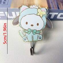 SANRIO 1个三丽鸥卡通亚克力墙钩，采用和等可爱设计，适用于卧室、浴室、玄关等场所，可悬挂饰品、毛巾、钥匙等，既美观又实用。 - 彩色 - 查看 8