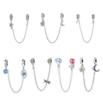 S925镀银多功能安全链，适合DIY手链和项链制作，日常佩戴和送礼皆宜，是生日、节日等场合的完美饰品链配件。